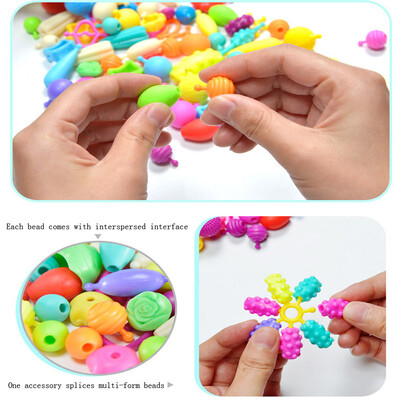 

Siaonvr 100pcs DIY Changed String Beads TOY Intelligence Toys Puzzle Games