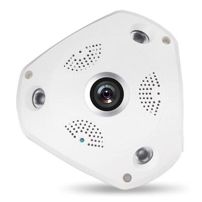

Oasismall 360 Degree Panoramic Fish Eye IP Camera WiFi HD 960P Home Surveillance