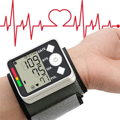 

Digital Blood Pressure Monitor Wrist Health Care Healthy Heart Beat Rate Pulse Measure Machine