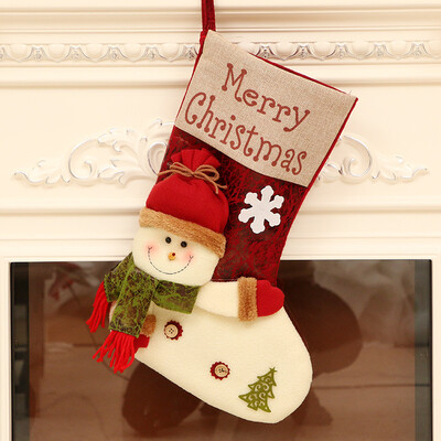 

Many memories of Christmas decorations Christmas tree ornaments children Christmas gifts extra large Christmas socks gift wishing bag candy bag Christmas tree dress classic big socks snowman