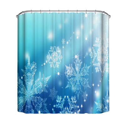 

Gobestart Christmas Waterproof Polyester Bathroom Shower Curtain Decor With Hooks New H