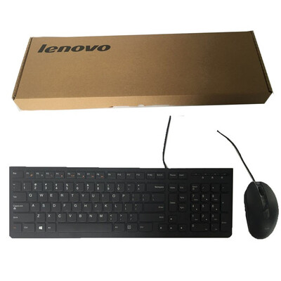 

Lenovo KM200B notebook desktop keyboard mouse usb home game wired mouse&keyboard set ultra-thin