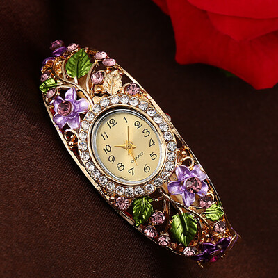 

Bracelet table garden atmosphere diamond ladies bracelet watch