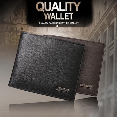 

New Men Leather Purse Quality Wallet Pocket Card Clutch ID Credit Trifold Gift