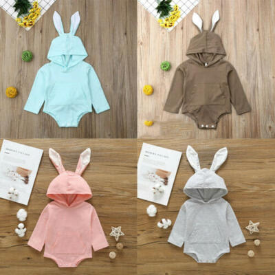 

Toddler Kid Baby Boy Girls Long Sleeve Rabbit Ear Jumpsuit Long Sleeve Jumpsuit