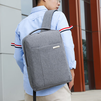

Computer bag male&female solid color simple nylon cloth double shoulder bag business 156 inch notebook bag custom LOGO