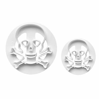 

2pcs Skull Shape Mold Candy Fondant Cake Mould DIY Kitchen Baking Tool