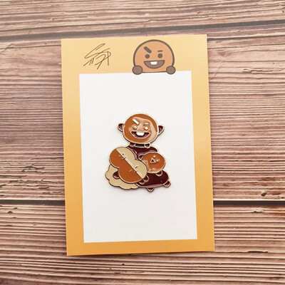 

Cartoon Kpop BTS Badge Metal Brooch Pins Breastpin Fans Favor Gifts NEW