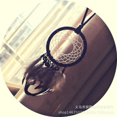 

Car pendant jewelry peace bells feather ornaments dream catcher car hanging ornaments Pearl hair