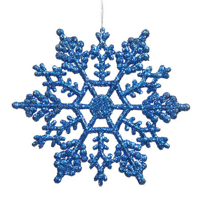 

FUNNYBUNNY 1pcs Multi Color Plastic Glitter Snowflakes Christmas Tree Home Decorations Ornament