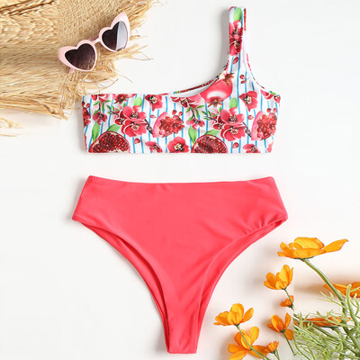 

Saidsome Women Plus Size Bikini Set Swimwear Push-Up Padded Solid Swimsuit Beachwear