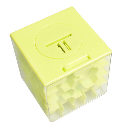 

〖Follure〗Kid 3D Cube Puzzle Maze Toy bank Hand Game Box Fun Brain Game Toy