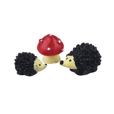 

Siaonvr Mini Creative Resin Ornaments Animal Three Piece Crafts Furnishing