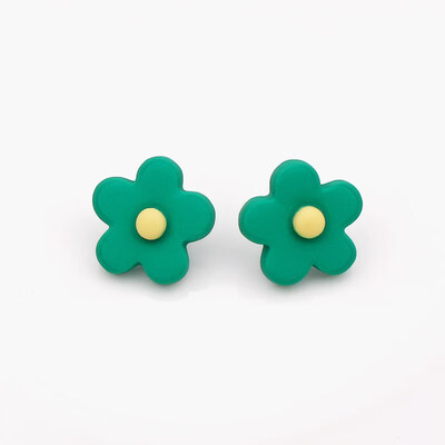 

EK680 2019 New Design Small Flower Stud Earrings Fashion Jewelry Summer Style Party Candy Color Sweet Daisy Earring for Woman