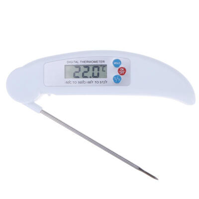 

Folding Digital Meat Food Oven BBQ Thermometer Milk Water Oil Liquid Probe