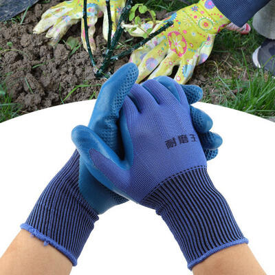 

Greensen 1Pair Non-slip Breathable Wear - resistant Labor Work Garden Gloves Handling Gloves