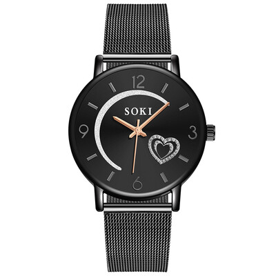 

RM SOKI New 2019 Fashion Love Diamond Dial Womens Watch