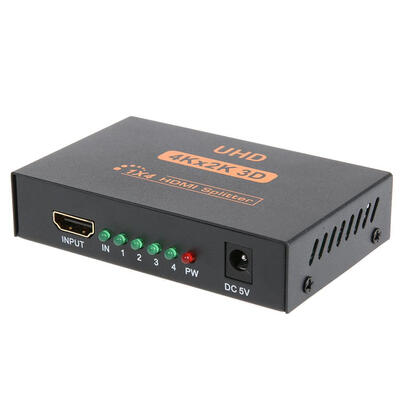 

Metal Cased UHD 3D 4K 2K Full HD 1080p HDMI Splitter 1X4 4 Port Hub