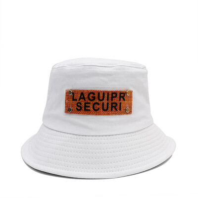 

Hat female summer Japanese letter cloth fisherman hat outdoor sunscreen sunshade Korean version of students 100 solar hats