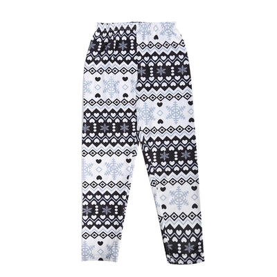 

Mommy Baby Girl Snowflake Leggings Elastic Skinny Pants Parent Child Tights