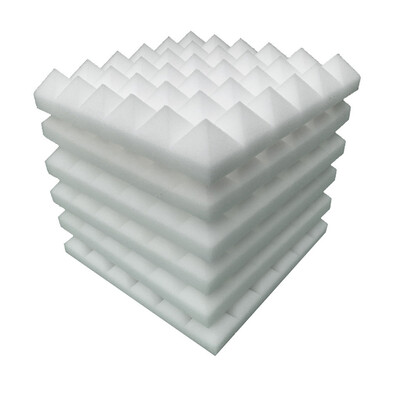 

〖Follure〗6Pcs Acoustic Foam Panel Sound Stop Absorption Sponge Studio KTV Soundproof