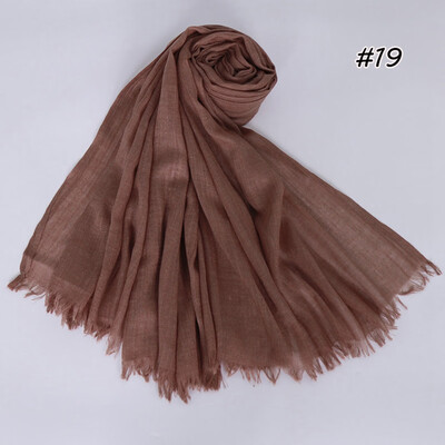 

yangzhoujinbei Exquisite Life Essentials Fashion Printed Long Scarf Cozy Soft Solid Color Cotton&Linen Womens Hair Scarf