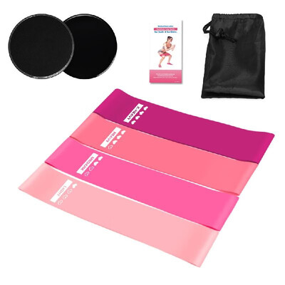 

Lixada 5PCS Sports Exercise Resistance Loop Bands Set Elastic Booty Band Set for Yoga Home Gym Training
