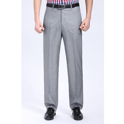 

WENGUANGUO Summer thin section pleated high waist free hot straight loose standard version mens trousers 7944