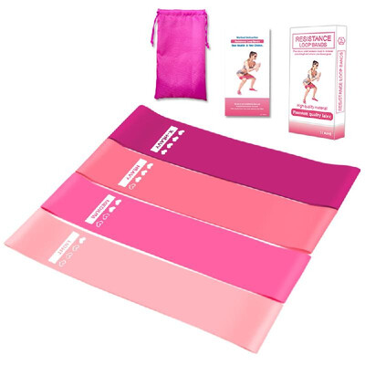 

Lixada 5PCS Sports Exercise Resistance Loop Bands Set Elastic Booty Band Set for Yoga Home Gym Training