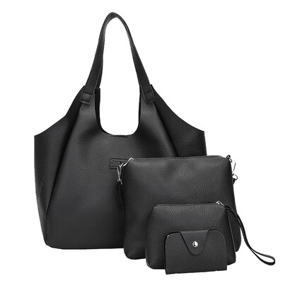 

Tailored Women Four Set Handbag Shoulder Bags Four Pieces Tote Bag Crossbody Wallet