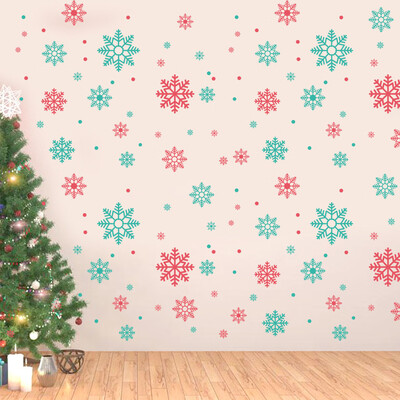 

〖Follure〗Colorful Snowflake PVC Sticker Wall Sticker Living Room Decoration