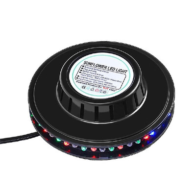 

48 LEDs Sunflower LED Stage Light RGB Rotating Lights Voice-activated Club KTV Disco Lamp Auto Rotating