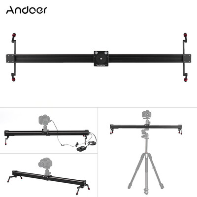 

Andoer 1m33ft Electric Control Time Lapse Photography Video DSLR Camera Slider Motorized Stabilizer Track Dolly Rail for Canon 7