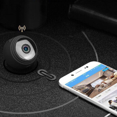 

Mini WiFi Camera Portable Metal Case Cameras Night Vision HD 1080P Cam with Holder