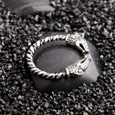 

3 Colours Punk Gothic Viking Fenrir Wolves Rings Norse Oath Men Finger Ring