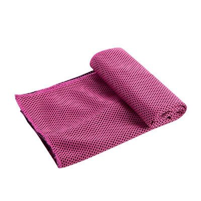 

Portable Reusable Heat Relief Instant Cooling Cold Chill Sports Cozy Towel for Running Biking Jogging Gym Gift Pink