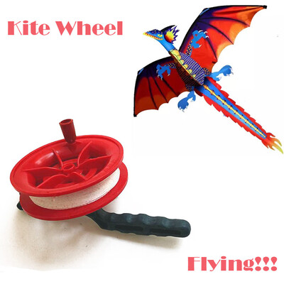 

Siaonvr 50M Twisted String Line Red Wheel Kite Reel Winder