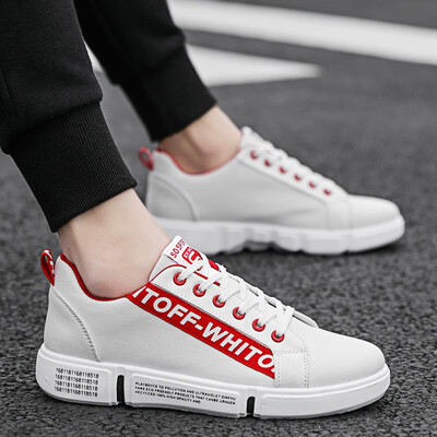 

Mens small white shoes new spring trendy shoes Korean version of leisure youth white canvas board shoes