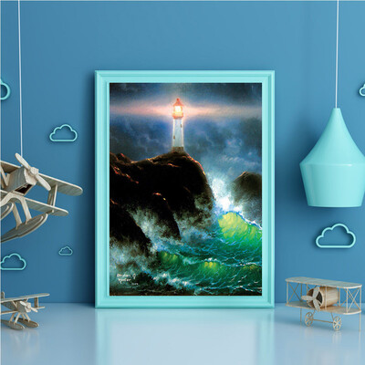

Toponeto Embroidery Paintings Rhinestone Pasted DIY Diamond Painting Cross Stitch 5D