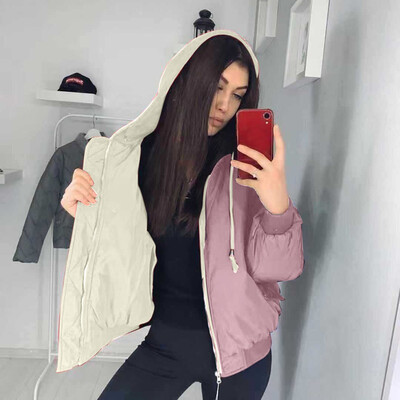 

Toponeto Women Winter Hooded Warm Thick Outerwear Coat Slim Cotton-padded Jacket
