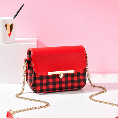 

Summer Colour-Coloured Chain Bag Ladys New Korean Chao Baitie Single Shoulder Slant Bag Fashion Square Bag