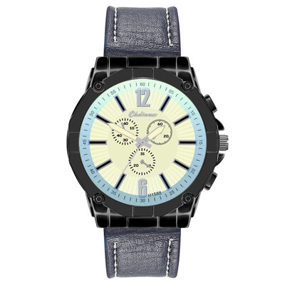 

Gobestart Fashion Leather Mens Quartz Watch Mens Watch Luxury Casual Watch Clock