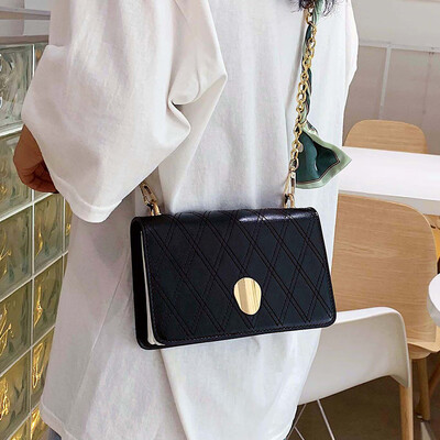 

Organ bag female summer small fresh 2019 new fashion net red wild single shoulder Messenger bag hit color small square bag