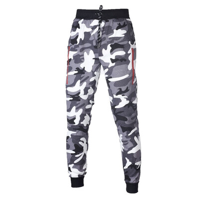 

Gobestart Fashion Mens To Keep Warm Zipper Winter Comfortable Camouflage Sweat Pants