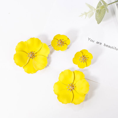 

Flashbuy Drop Earrings Multi Style For Women Alloy Geometric Crystal Findings Girls Acrylic Jewelry Weddings Accessories