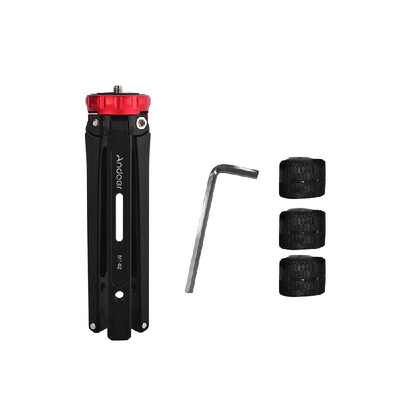 

Andoer MT-02 Mini Desktop Tripod Aluminum Alloy 14" Screw Max Load 15kg 33lbs for DSLR Digital Video Camera DV