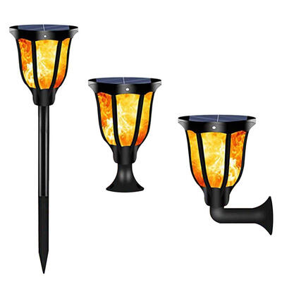 

2pcs 96LED Solar Flickering Flame Light Outdoor Waterproof Yard Torch Lamp