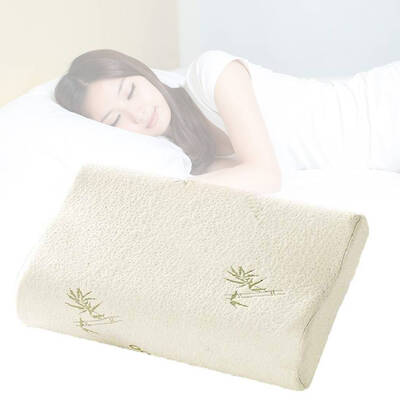

Bamboo Fiber Slow Rebound Sleep Memory Absorb Sweat Foam Cervical Health Care Single Pillow