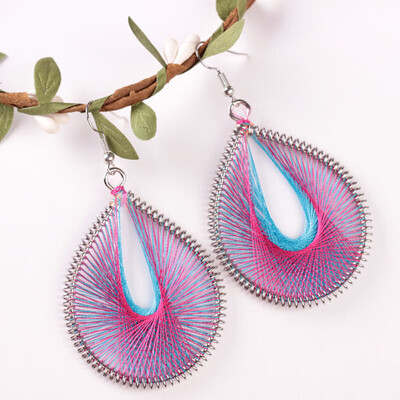 

The 2019 Fashion Sale Jewelry Europe Autumn Silk Hand-woven Boho Earrings