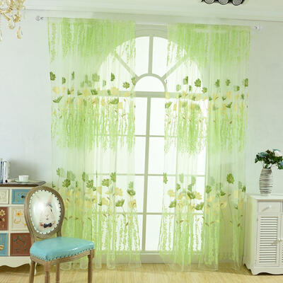 

Offset Printing Sheer Curtain Yarn Tulle Window Blind Screen Voile Panel